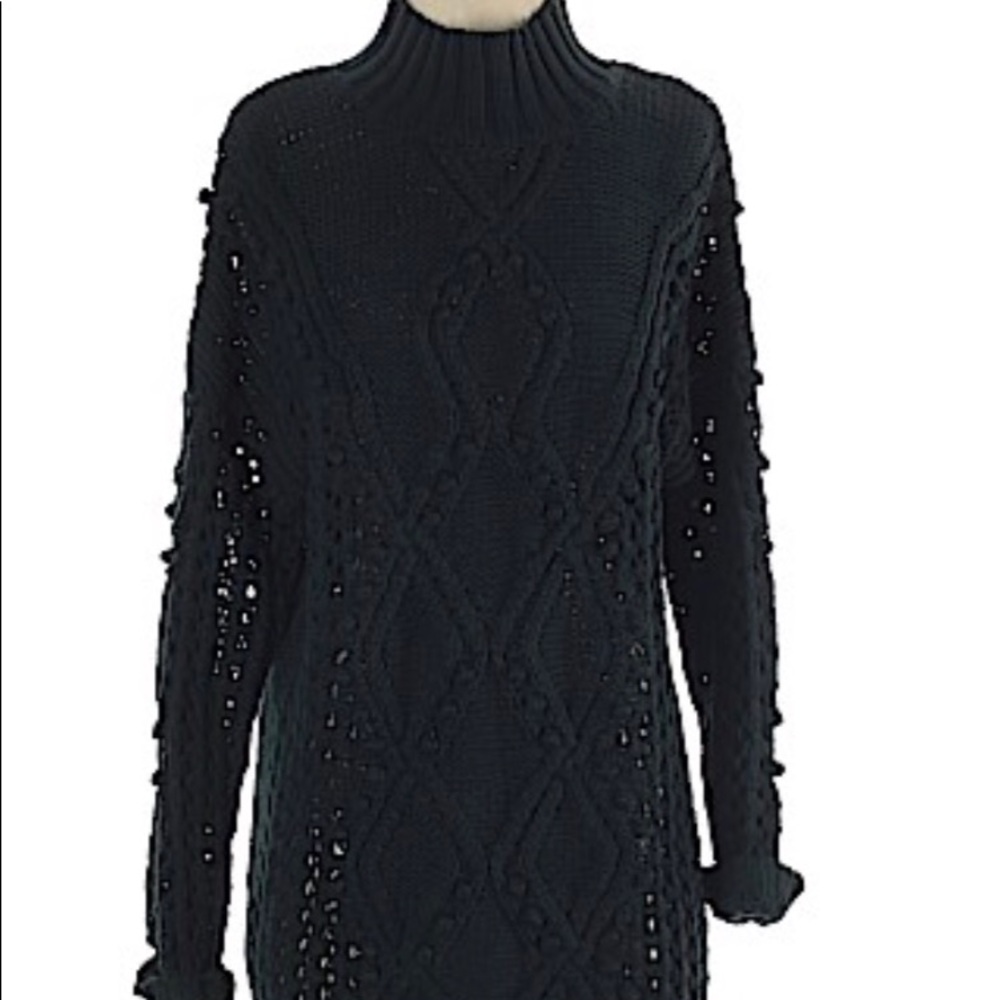 525 American Deep Blue Chunky Oversized Sweater